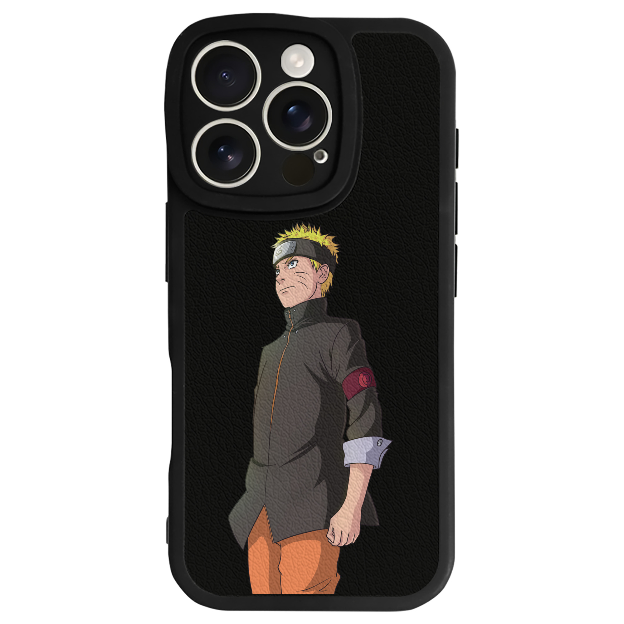 （画像用） NARUTO -ナルト- うずまき ナルト Uzumaki Naruto 【iPhone 16シリーズ対応】シリコンスマホケース（レザー調） 材質：シリコン